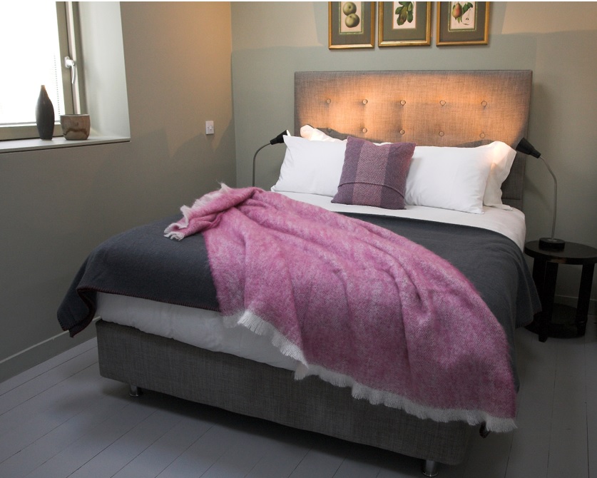 Cushendale Woolen Mills Mist Berry Throw Small