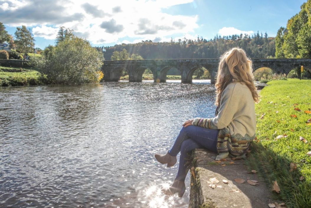 Girl Beside River