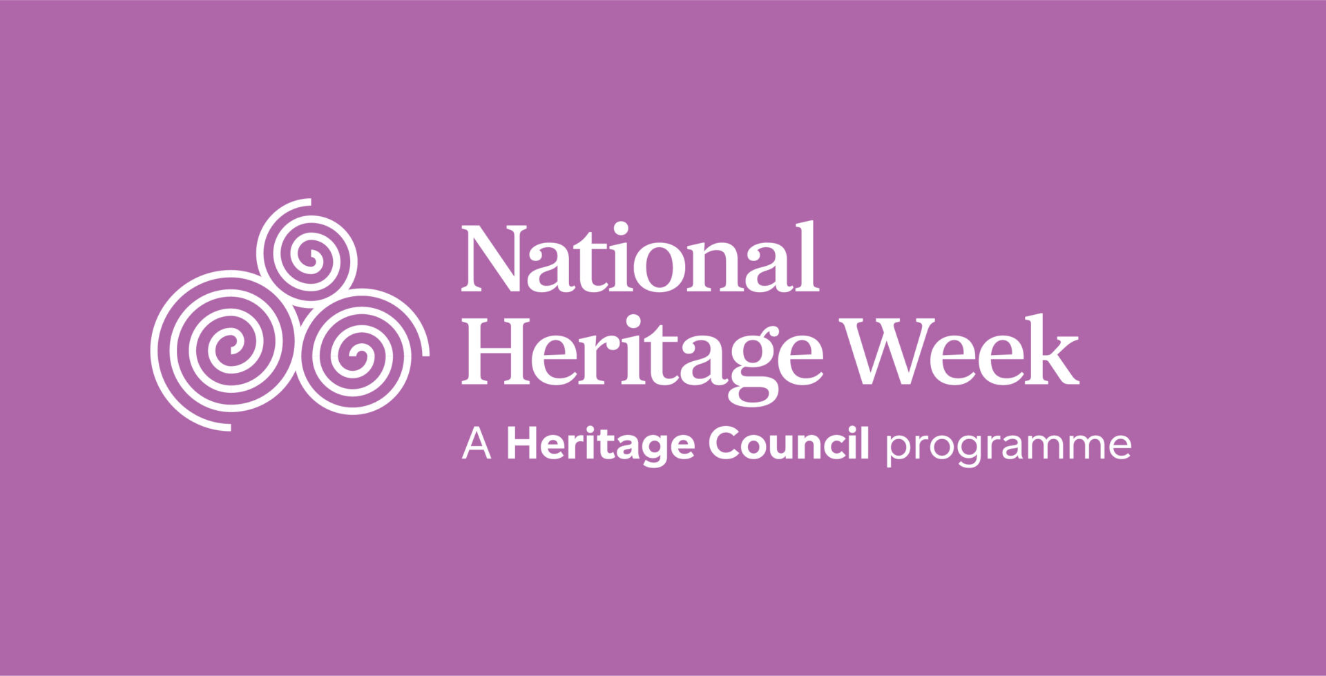 National Heritage Week English White On Pink